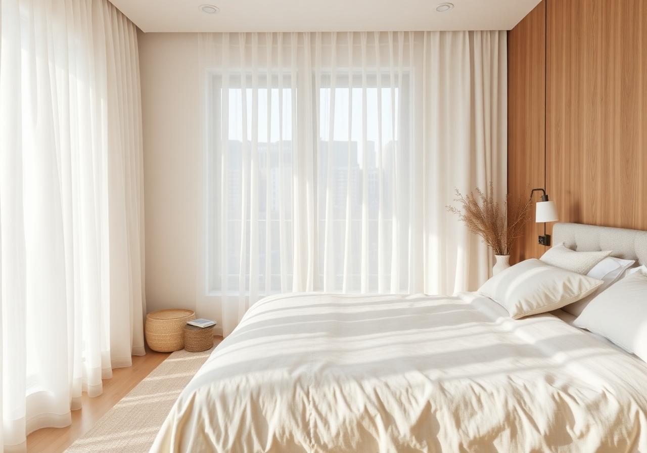 Minimalist guest room